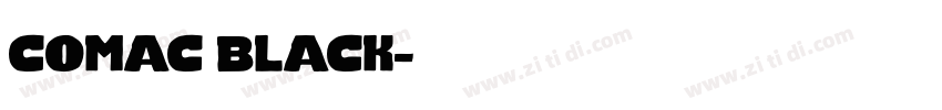comac black字体转换